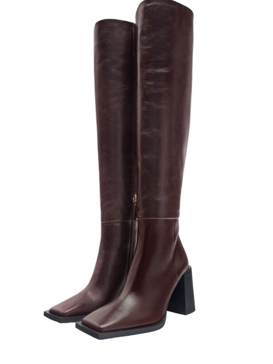 Zara Shoes - ZARA leather knee-high boots